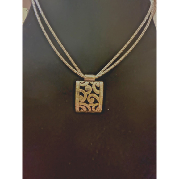 Brighton Deco Lace Necklace Silver - Picture 2 of 9